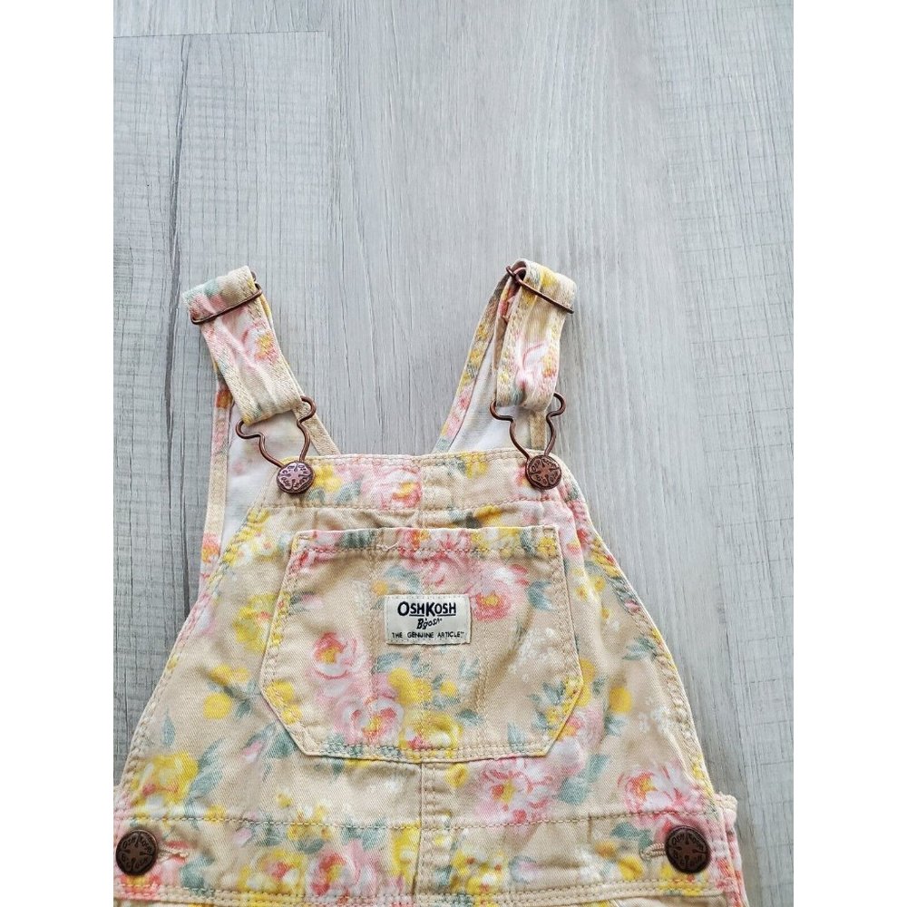 OshKosh B’Gosh Overalls , floral , Multiple colors, 3T Girls, EUA - Picture 3 of 5